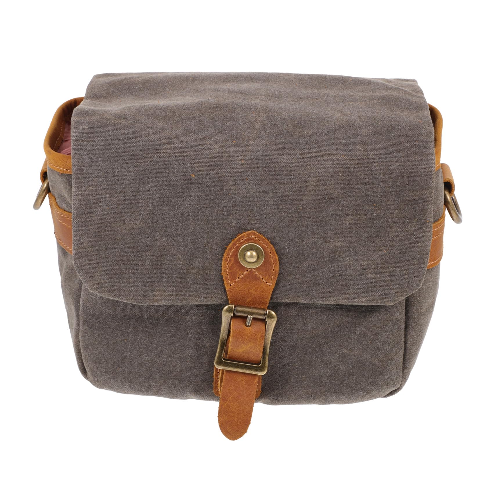 Borsa per Fotocamera Tracolla Regolabile e Coulisse in Tela Verde per Trasporto Custodia Compatta e Accessori Fotografici Portatile