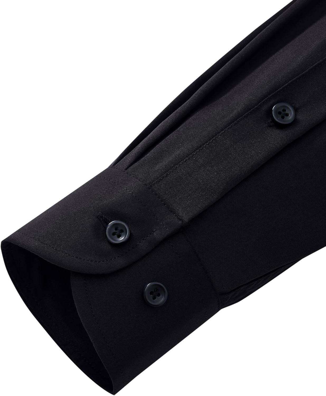 DEMEANOR Mens Wrinkle Free Dress Shirts Long Sleeve Stretch Business Casual Wedding Dating Button Down Shirt - Image 4