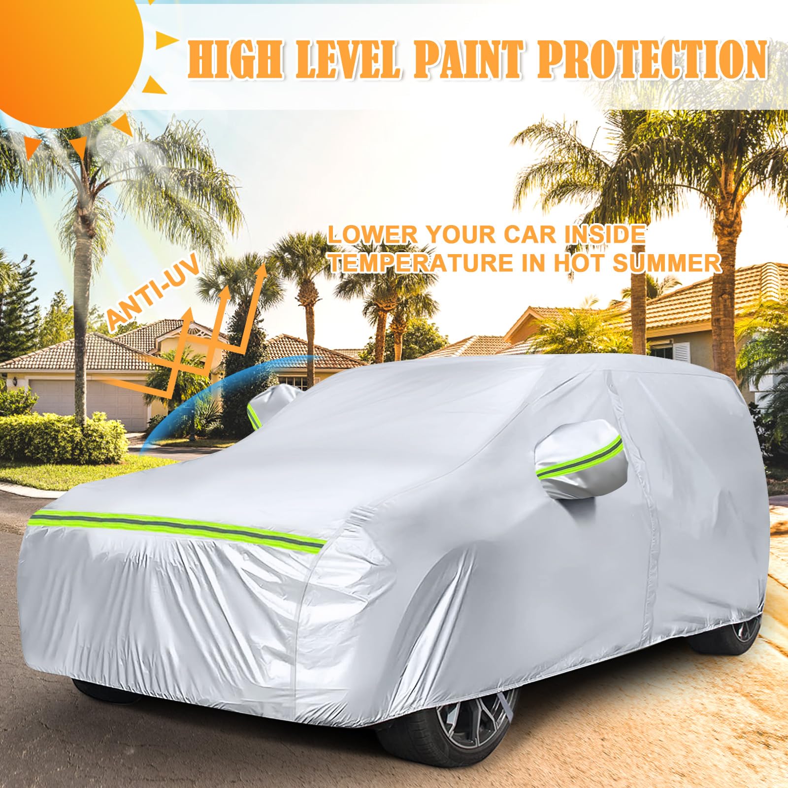 Waterproof Ford Bronco 4-Door Car Cover 2021-2024 - 6-Layer All Weather Protection