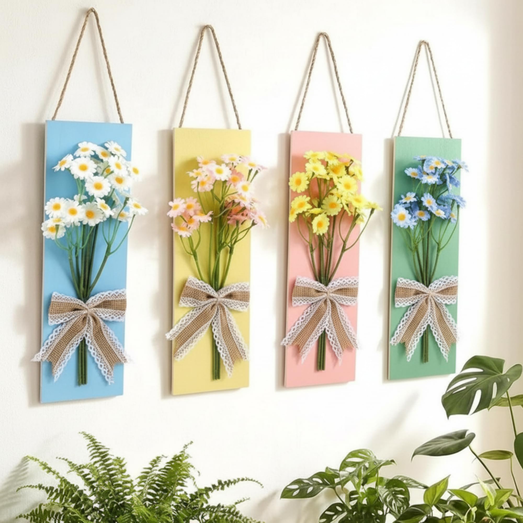 Photo 1 of Suncalla Pastel Daisy Wall Decor Set