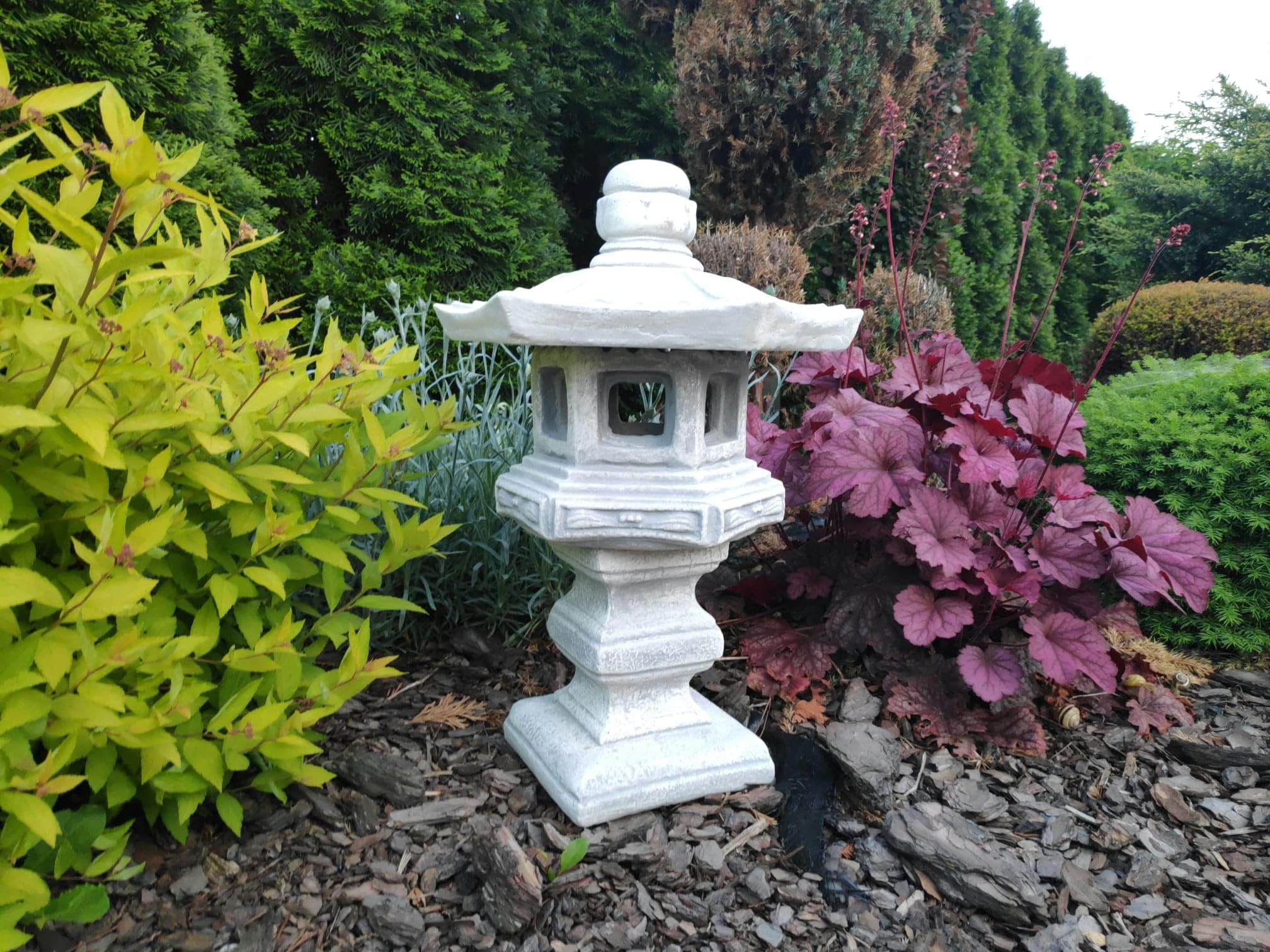 Green Lane Garden - Lanterne Japonaise en Pierre - Décor de Jardin