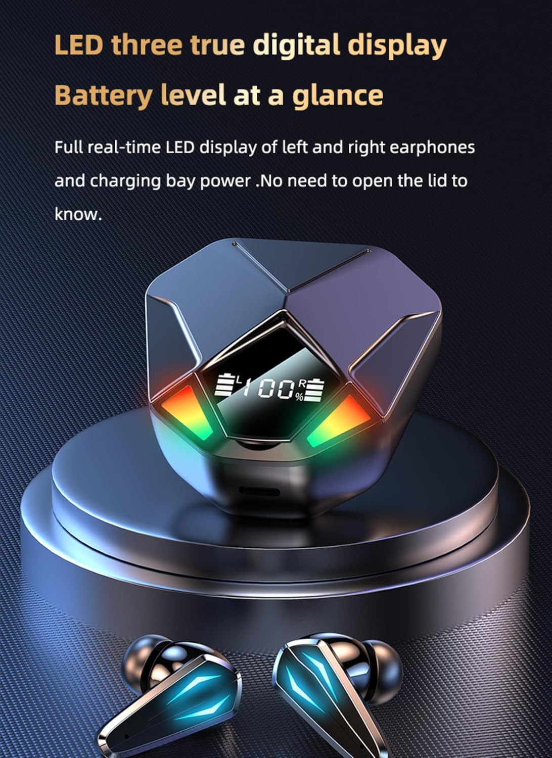 Diyeeni X6 Earbuds LED Digital Display