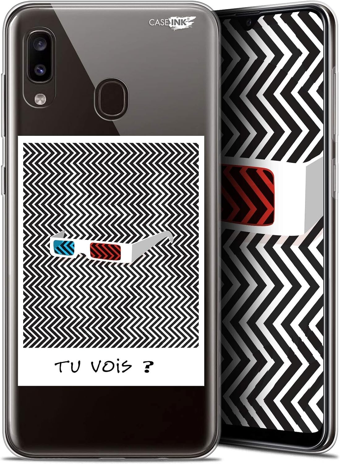 Ultra Slim Case for 6.4 Inch Samsung Galaxy A20, Brain Design