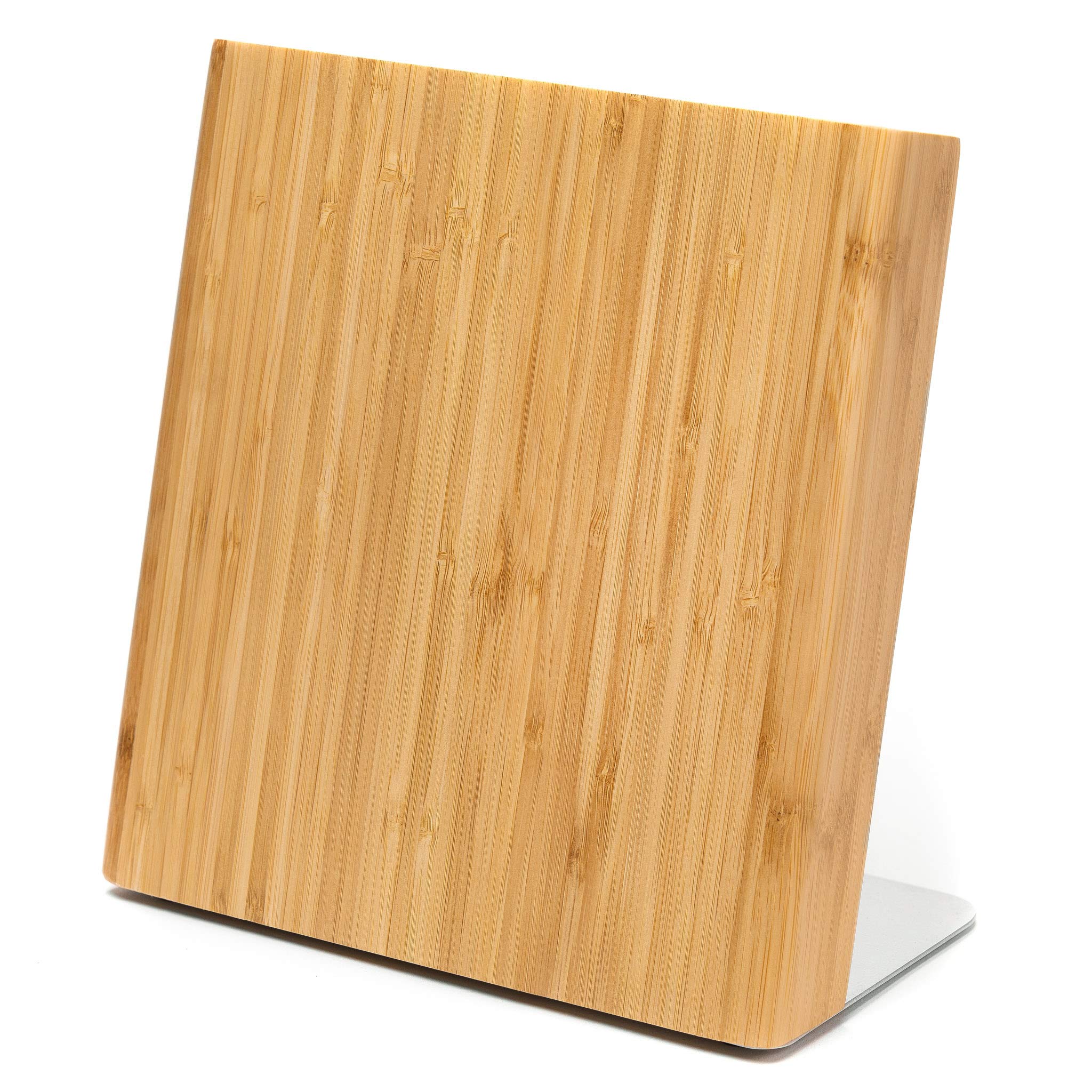 Letalis magnetic knife block made of wood, magnetic knife holder made of bamboo without knife/unequipped. Perfect for a tidy and structured kitchen.