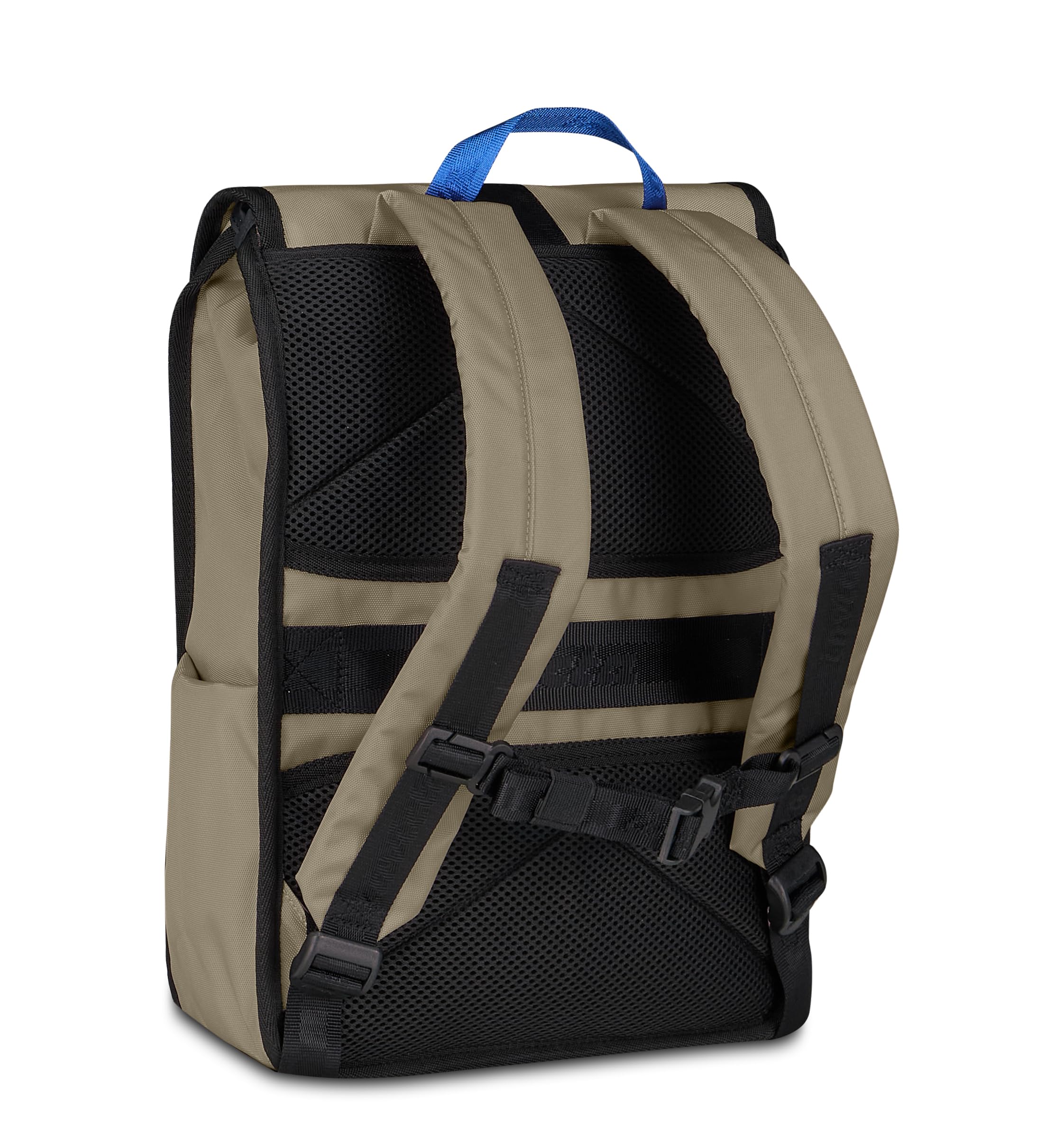 Invicta Plecak Wasar S Urban Mężczyźni Kobiety 16 L, Beżowy Kompaktowy Plecak Pracy Uniwersytetu z uchwytem na laptopa 14", paskiem do wózka, kieszenie na butelkę, podróż
