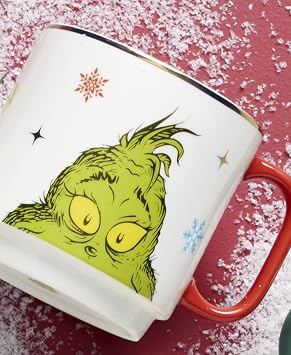 Lenox Merry Grinchmas Porcelain Stackable Christmas Mug Set for 4