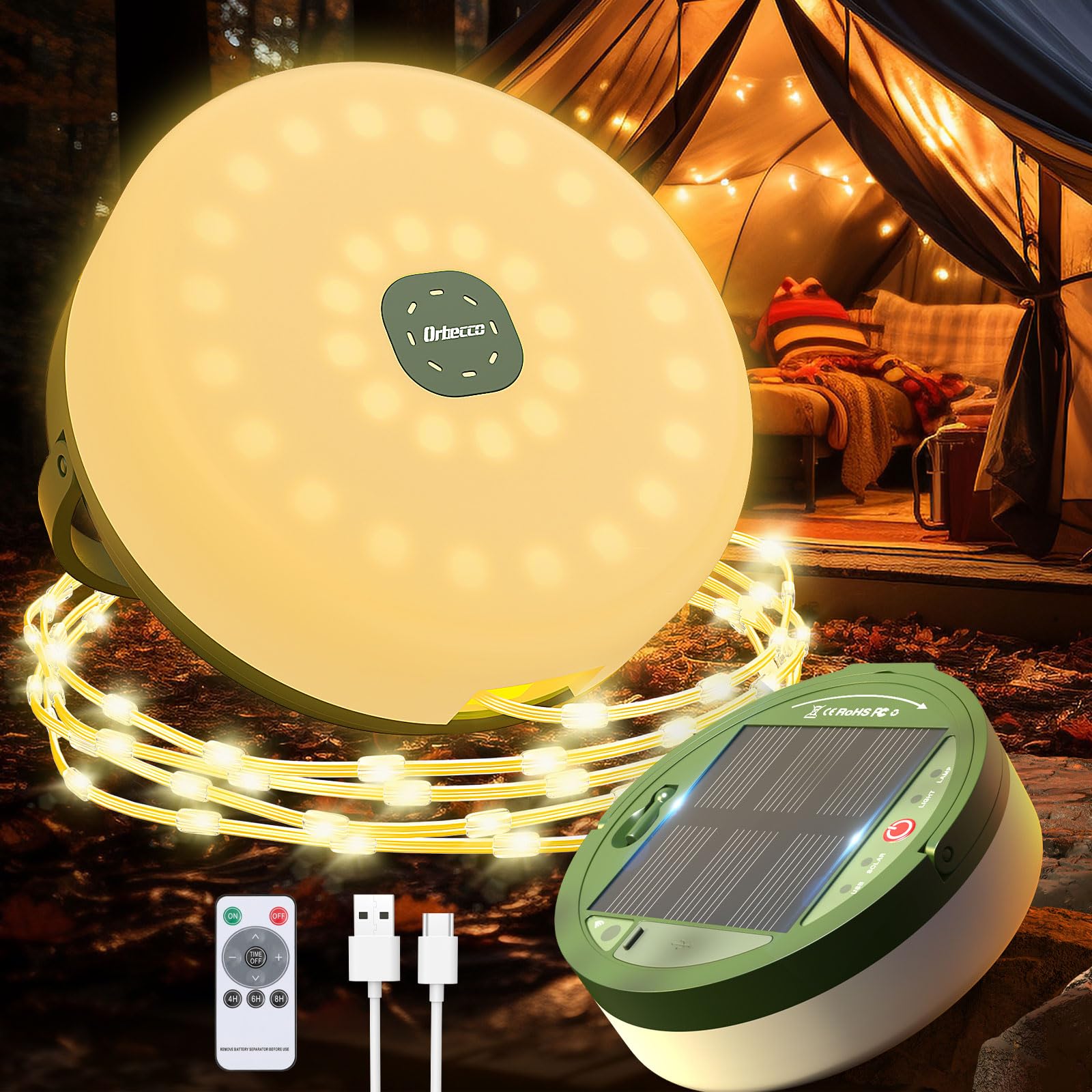 YOSOO Lumière Extérieure Solaire LED Ampoule Solaire Lumière Portable ABS Et PC 150LM Lumière