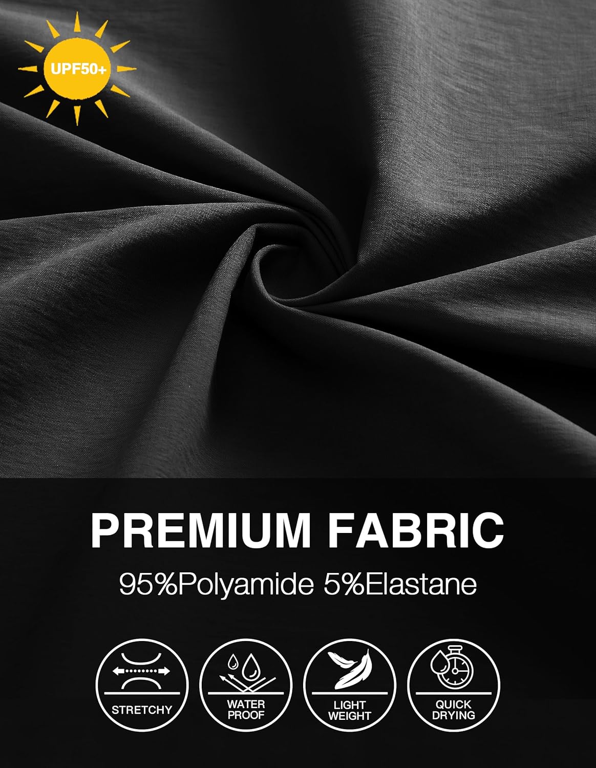 PULI Golf Shorts Men Relaxed Fit Stretch Dress Lightweight Casual Waterproof Travel Quick Dry Summer Shorts 5 Inch Inseam - Image 5