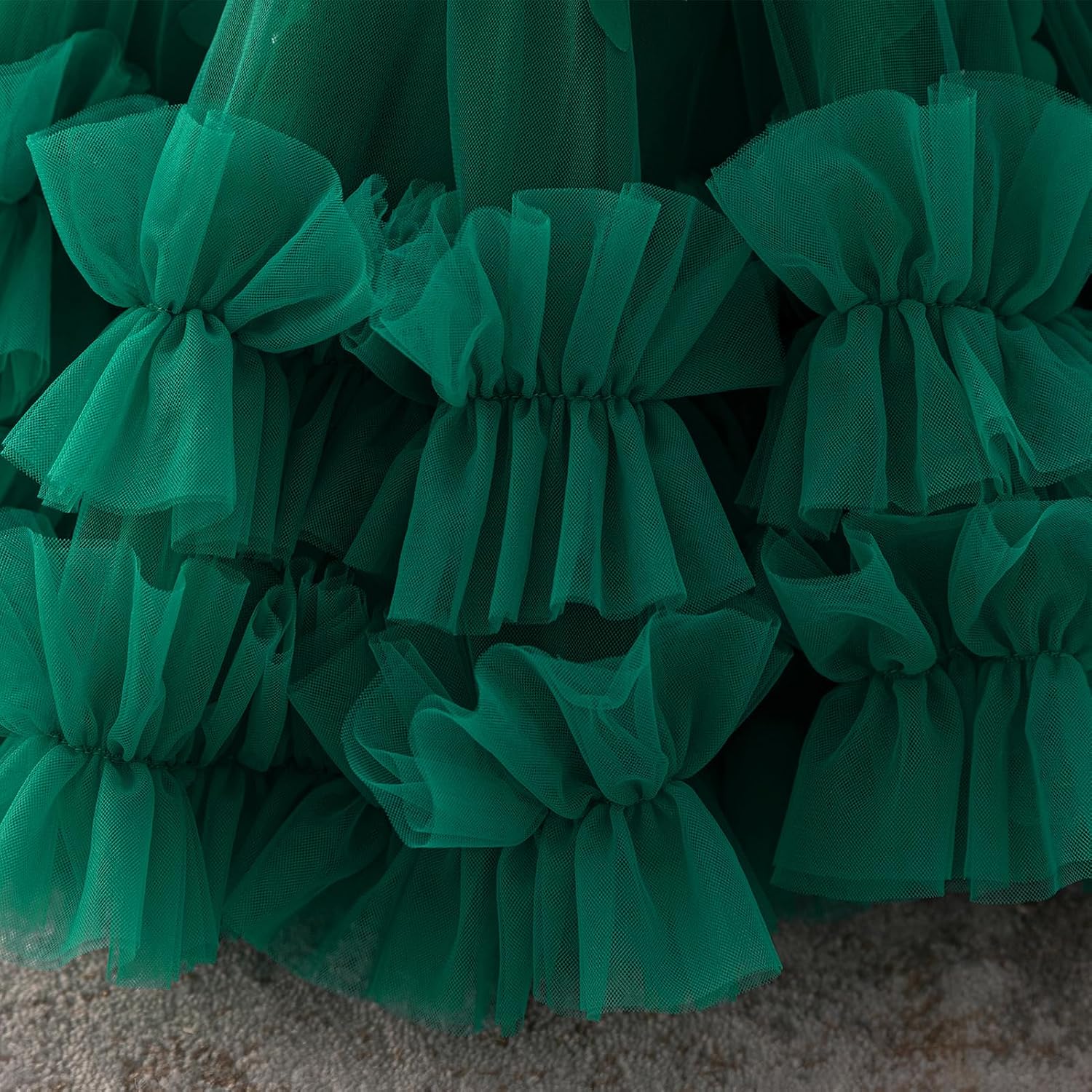 IDOPIP Toddler Baby Girls Butterfly Dresses Tulle Tutu Pageant Wedding Flower Girl Dress Princess Birthday Party Bowknot Gown