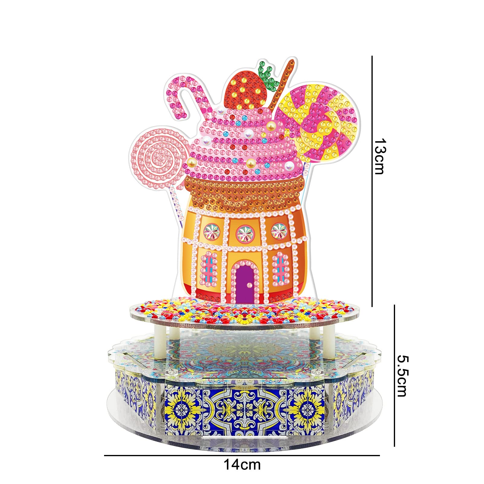 3 Pcs LED Diamond Painting Keychains Light Up 5D Diamond Painting Kits For Kids Adult Double Sided DIY Diamond Art Keychains Diamond Pendant Art Craft Key Ring, Butterfly Dragonfly Love Heart