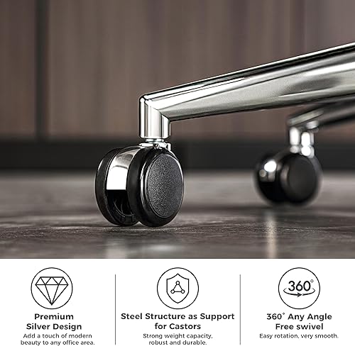 Miniatura 6 de Silla de oficina grande y alta de 600 libras, silla de escritorio ergonómica de malla transpirable de gran tamaño con cojín de asiento grueso en