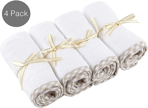 Miniatura 6 de Channing & Yates Toalla de bebé con capucha de alta calidad + (4 piezas) toalla de baño extra grande – Viscosa orgánica hecha de toallas y paños de