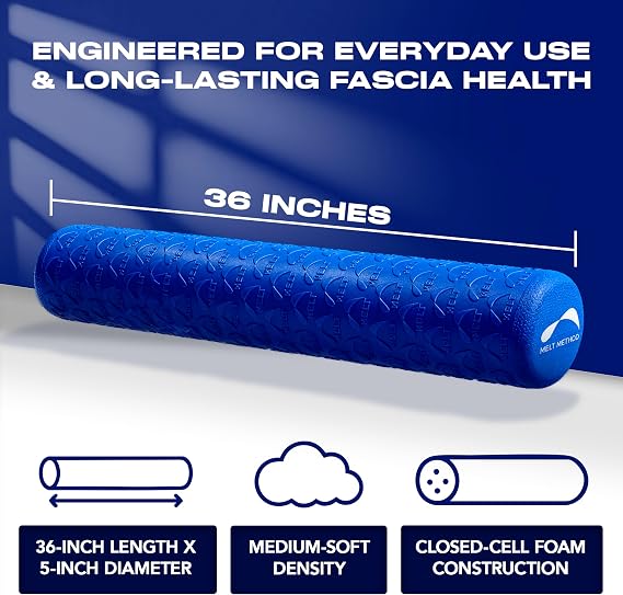 Melt 36-Inch Soft Foam Roller Myofascial Release Physical Therapy