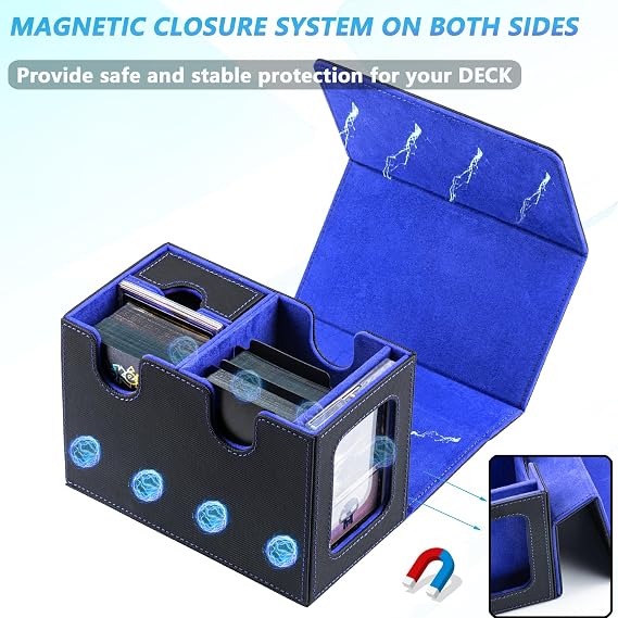 MTG Deck Box for Commander with Dice Tray,Designed for MTG Commander