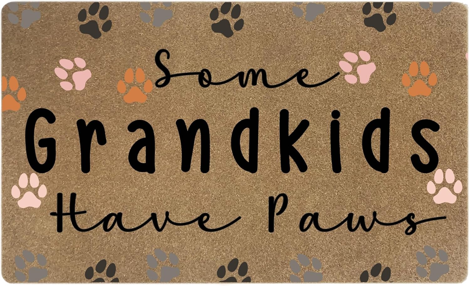 Dog Grandparents Gifts Faux Coir Door Mats Outdoor, Dogs Grandma Grandpa Gift Door Mat for Home Outside Entryway, Dog Owner Gift Welcome Doormat for Indoor Outdoor Porch Entrance, 17x30 Inch