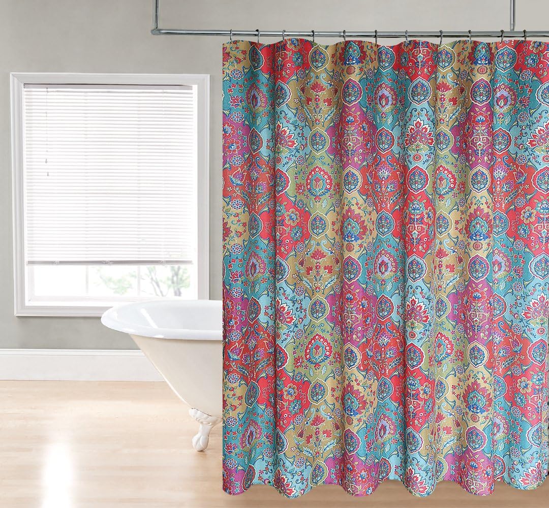 Regal Home CollectionsMarrakech Printed 70-Inch Wide X72-Inch Long Fabric Shower Curtain_Multi