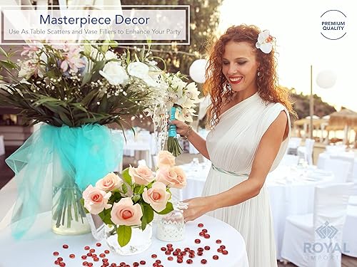 Miniatura 9 de Royal Imports Piedras de mármol plano de vidrio, rocas para mesa de fiesta, decoración de centros de mesa de boda, guijarros de acuario, gemas de