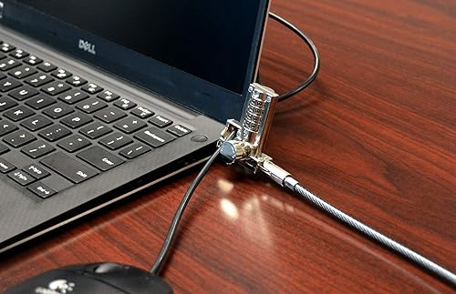 Miniatura 5 de Noble Locks TZ03TC - Cerradura combinada de cuña ultra compacta de 4 dígitos para portátiles Dell Latitude