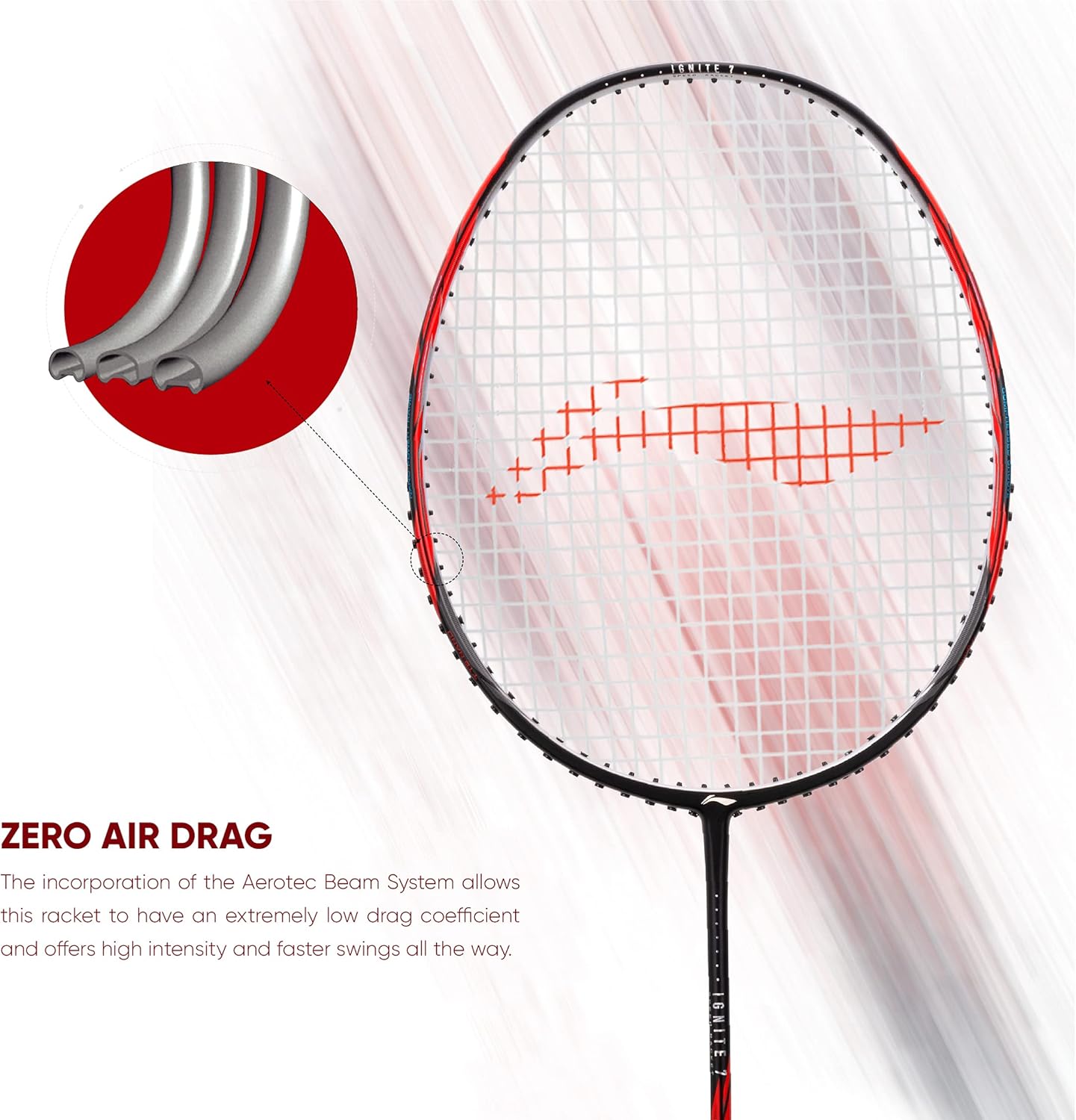 Li-Ning Ignite 7 (Speed Racket. 77 Grams)