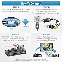 Vista 2 de Roxio Easy VHS to DVD for Mac VHS, Hi8, V8 Video to DVD or Digital Converter [Mac Disc]