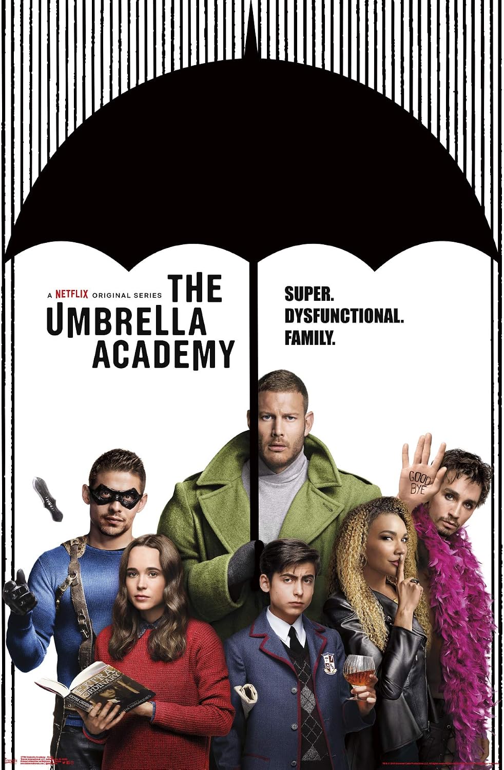 Trends International Netflix Umbrella Academy-Group Wall Poster, 22.375 in x 34 in, Unframed Version