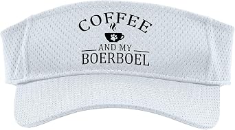 Boerboel Dog and Coffee Sport Sun Visor