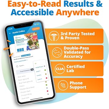 5Strands Food Intolerance, Environmental Sensitivity & Nutritional Imbalance Test, 1052 Items Tested, Gut Health & Nutrition Absorption Testing for Adults & Kids, Results in 4 Days | 1250 Items Tested Including Food Intolerances, Environmental Sensitivities and Vitamin & Mineral Imbalances via Hair Analysis