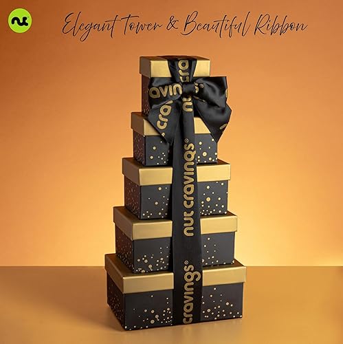 Miniatura 39 de KREMERY - Cesta de regalo de chocolate cremoso Diwali, cesta de regalo de pretzels y palomitas de maíz con caramelo, en bandeja de pasto marino +