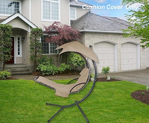 Miniatura 9 de Funda de cojín para hamaca y silla de descanso en el exterior, lavable a máquina, impermeable, transpirable, para colgar en exteriores, fundas de