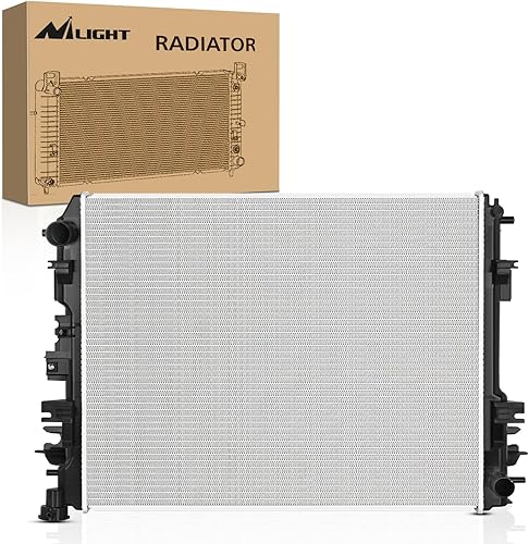 Nilight Radiador RAD902 para Dodge Ram 1500 2009 2010 2011 2012 2013 2014 2015 2016 2017 2018, Ram 2500 2010 2011 2012 2013 3.6 L3.5 in tiro 4.7L