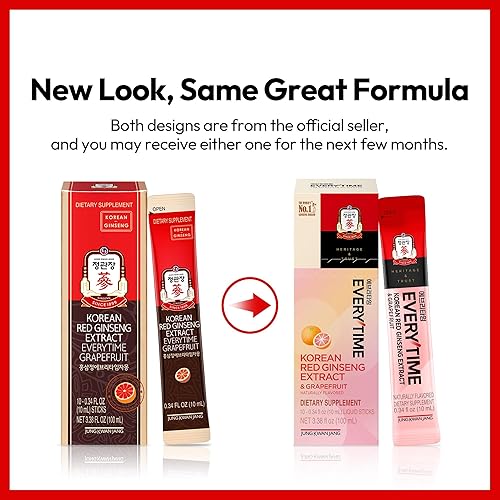 Miniatura 2 de JUNG KWAN JANG Everytime - Extracto de ginseng rojo coreano de 1,000 mg y pomelo  Bebida energética vegana con raíz de ginseng suplementos líquidos
