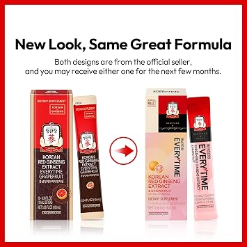 JUNG KWAN JANG Everytime Korean Red Ginseng Extract & Grapefruit 10 Sticks