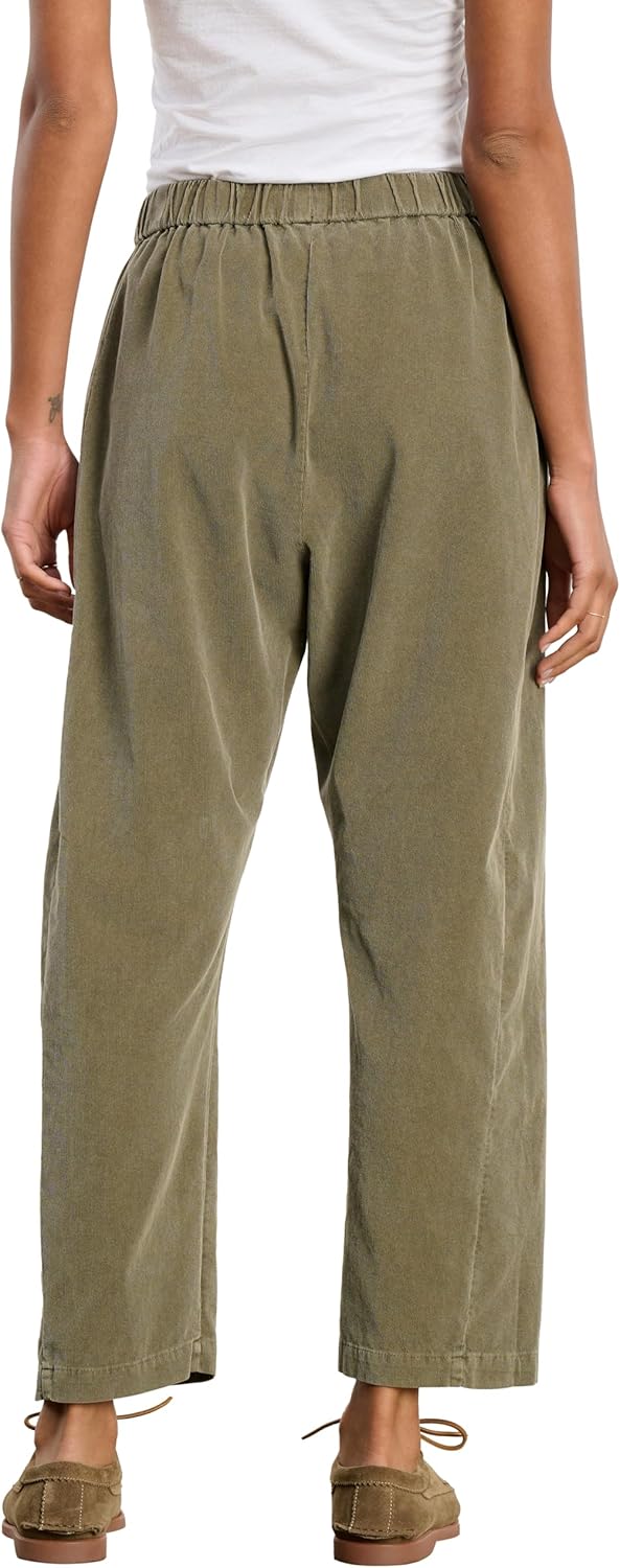 VELVET BY GRAHAM & SPENCER Women's Laney Cotton Corduroy Pants, Fern, Medium