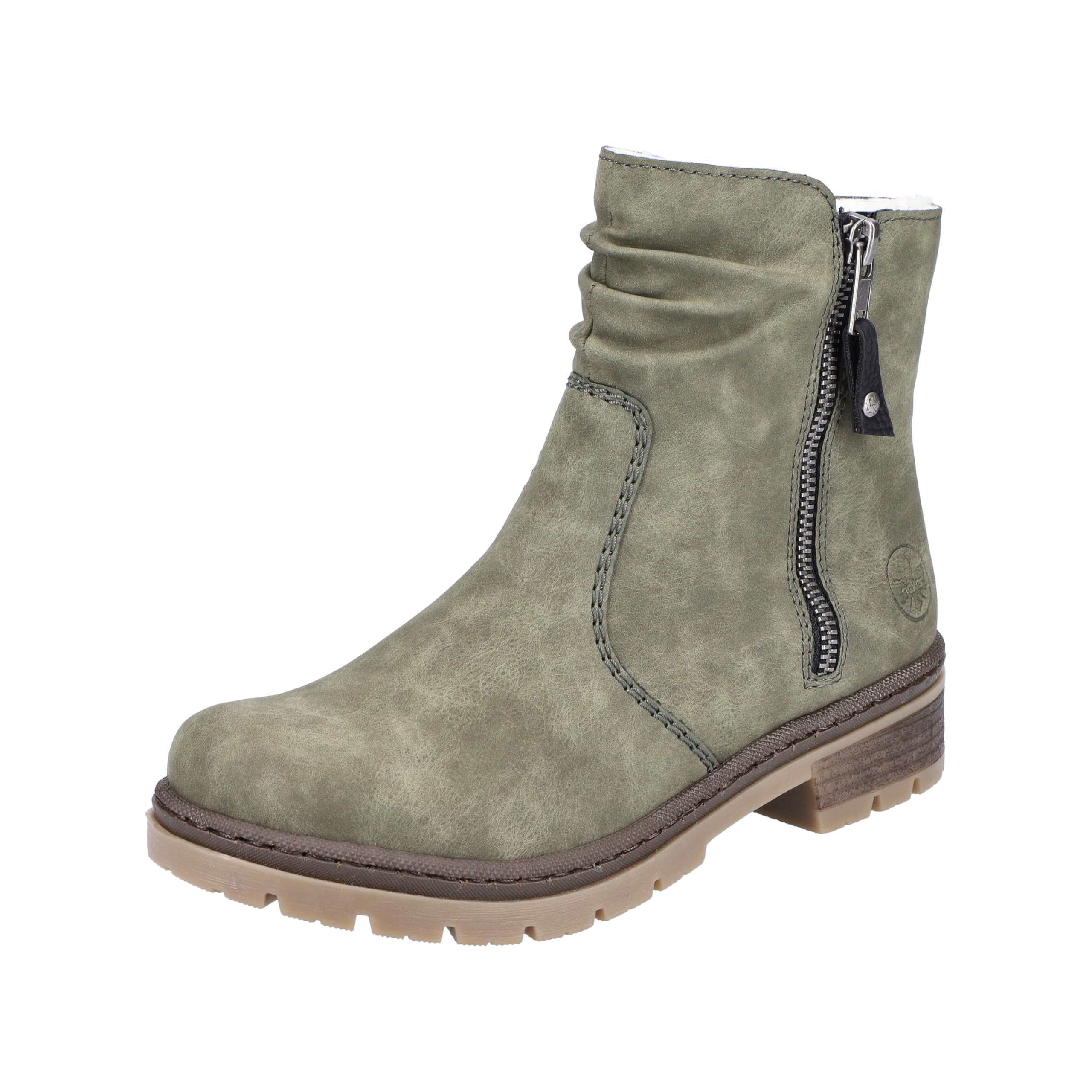 Rieker Y7461 korte laarzen voor dames, groen, 39 EU