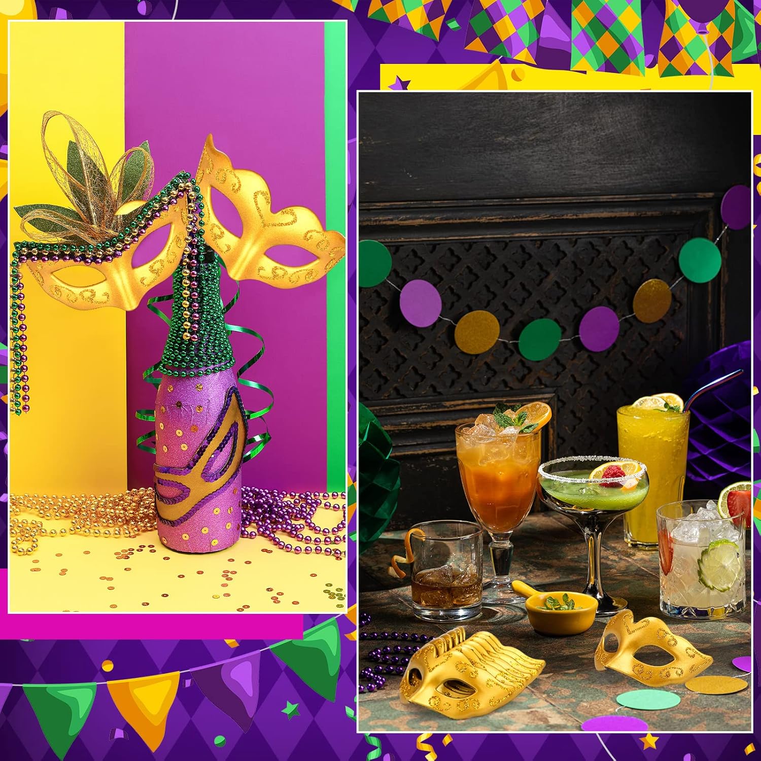 Vinsot 24/48 Pcs Mini Mask Masquerade Small Masquerade Mask Party Decor Decorative Cake Topper Venetian Centerpiece Decor