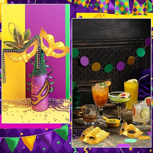 Miniatura 7 de 24 piezas de mini máscaras para mascarada, mini máscara pequeña para decoración de pasteles, mini máscara decorativa de Mardi Gras, decoración para