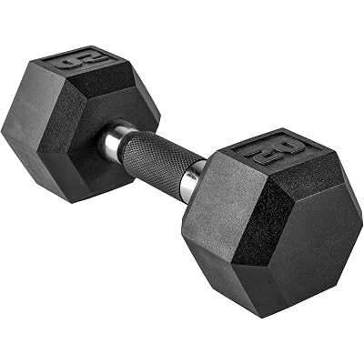 CAP Barbell Coated Hex Dumbbell Weight - Single | 10-120 lbs | Multiple Options