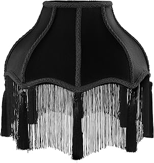 MABOZOO Victorian Lamp Shade, Velvet Vintage Lampshade with Tassel and F...
