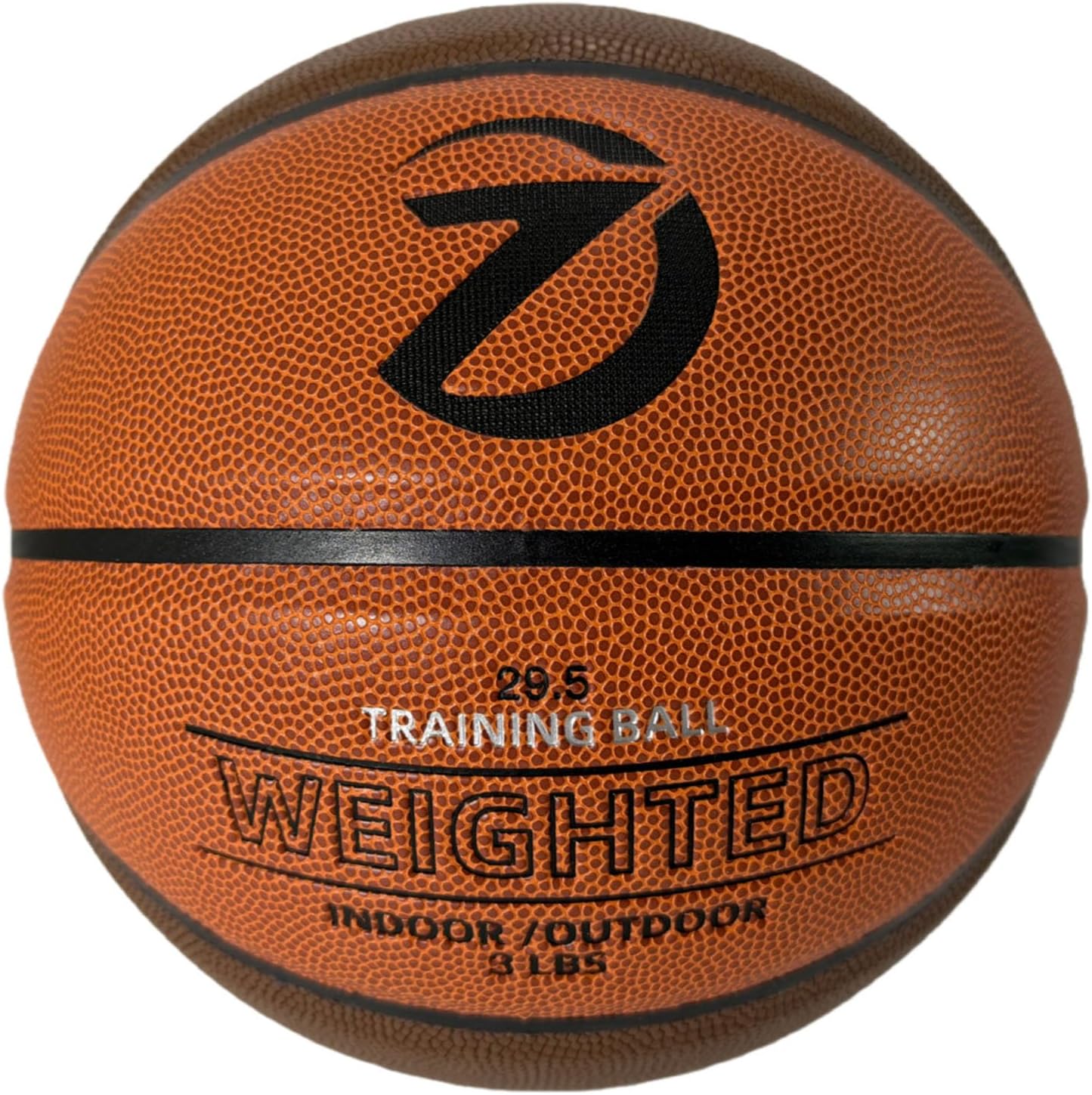 3LBS 29.5" Size 7 Weighted Heavy Basketball for Indoor & Outdoor Basketball Training Equipment for Improving Dribbling,Passing & Rebounding Skills Weighted Training Basketball(Deflated)