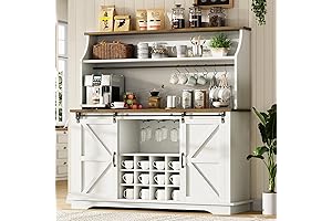 55" Farmhouse Coffee Bar Cabinet