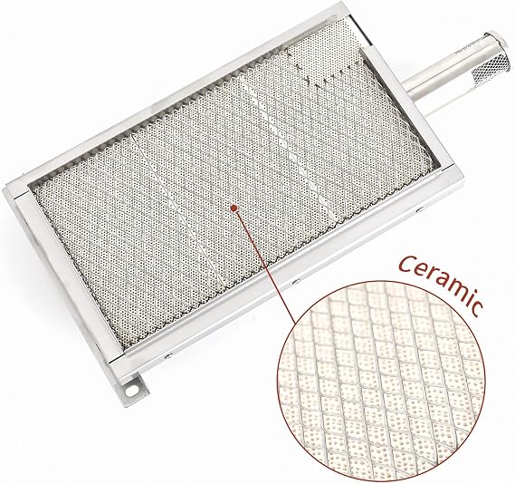 BBQ Grill Searing Burner Ceramic Infrared Side Sear Zone Burner Replacement Part for Kitchenaid Nex 720-0720, NXG20001486A0, nex1406239, 730-0336D, 720-0856V, Jenn Air 740-0712, 740-0781