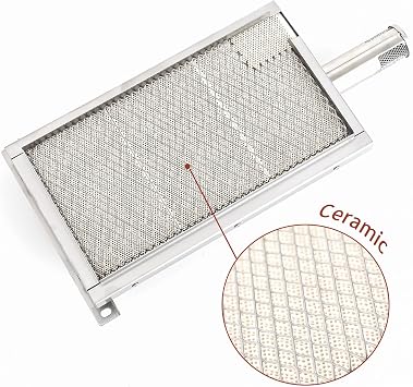 BBQ Grill Searing Burner Ceramic Infrared Side Sear Zone Burner Replacement Part for Kitchenaid Nex 720-0720, NXG20001486A0, nex1406239, 730-0336D, 720-0856V, Jenn Air 740-0712, 740-0781