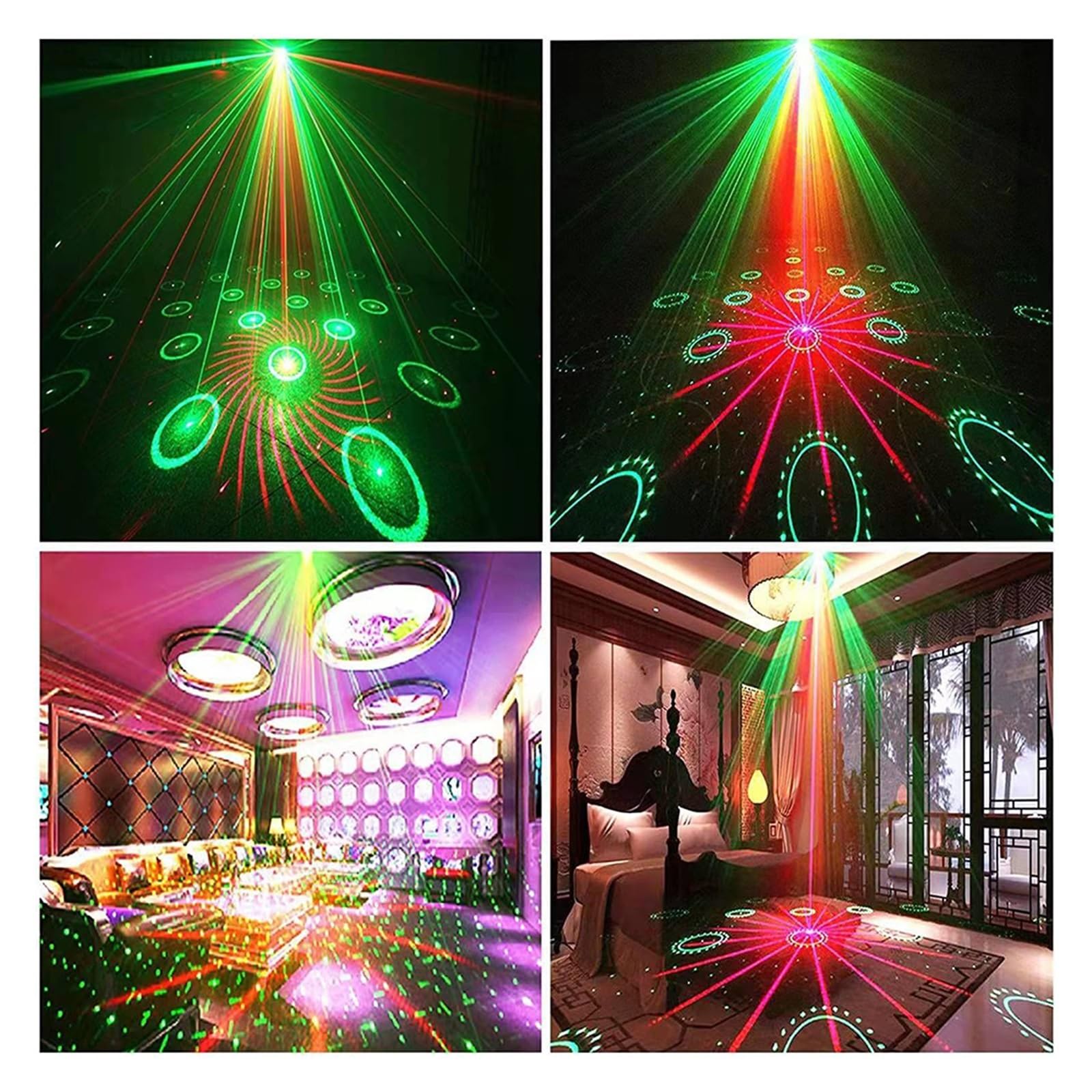 72 wzór światła dyskotekowe oświetlenie sceniczne impreza z dj-em projektora światło stroboskopowe do klubu na imprezę dekoracja świąteczna w domu Na imprezy i do klubów