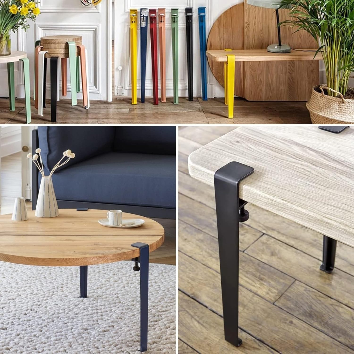 Adjustable DIY Furniture Table Legs F Shaped Table Clamp Legs Dining Table Support Legs for Cabinets Chairs Tables Color: Dark Size: 40cm (15.7in)