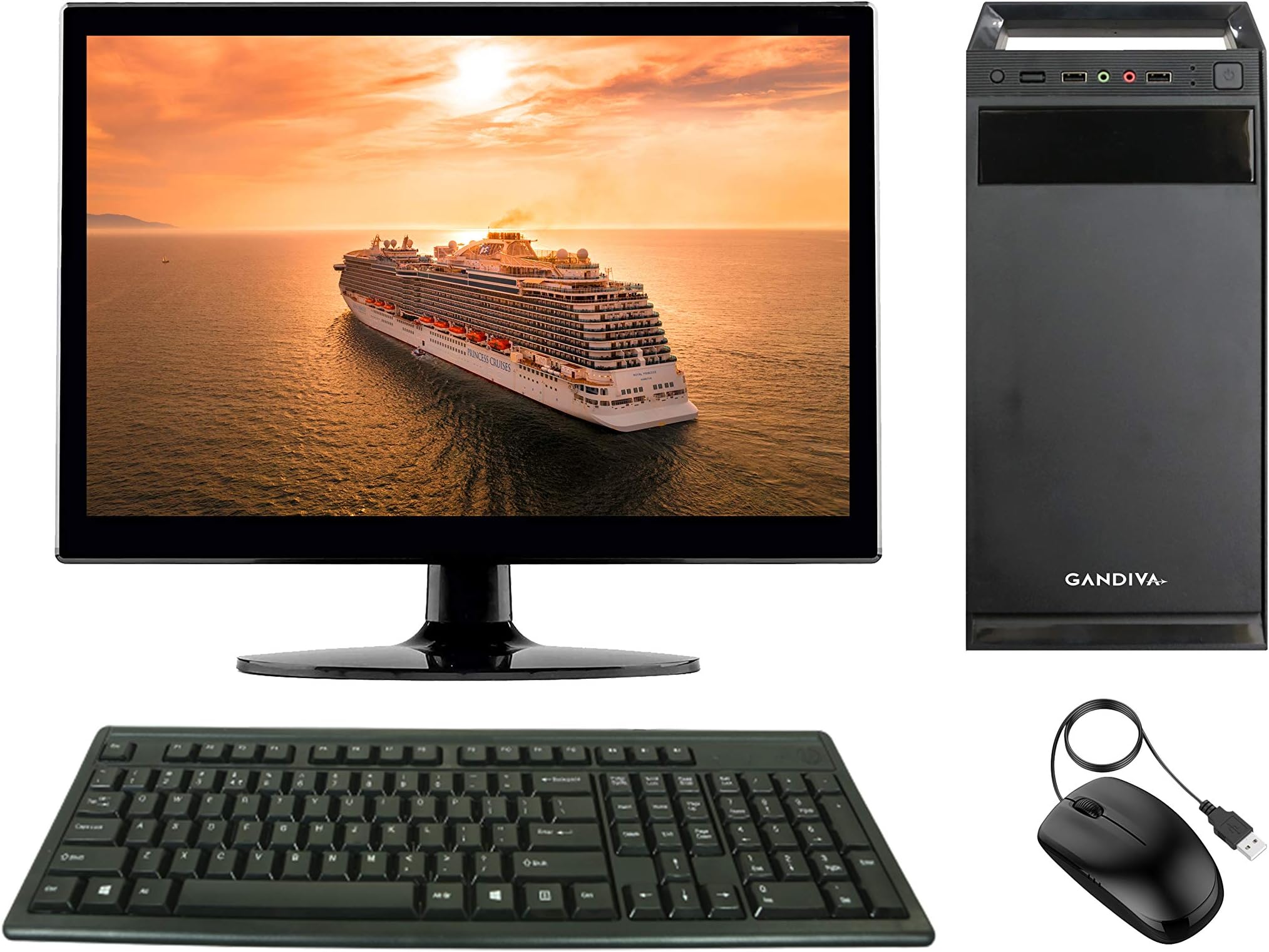 Gandiva® Economical 15.6-inch All in One C2D Desktop Computer(Core2Duo/4GB/500GB HDD/Windows 7(Trial Version)) MS Office(Trial Version) & Antivirus(Free Version)