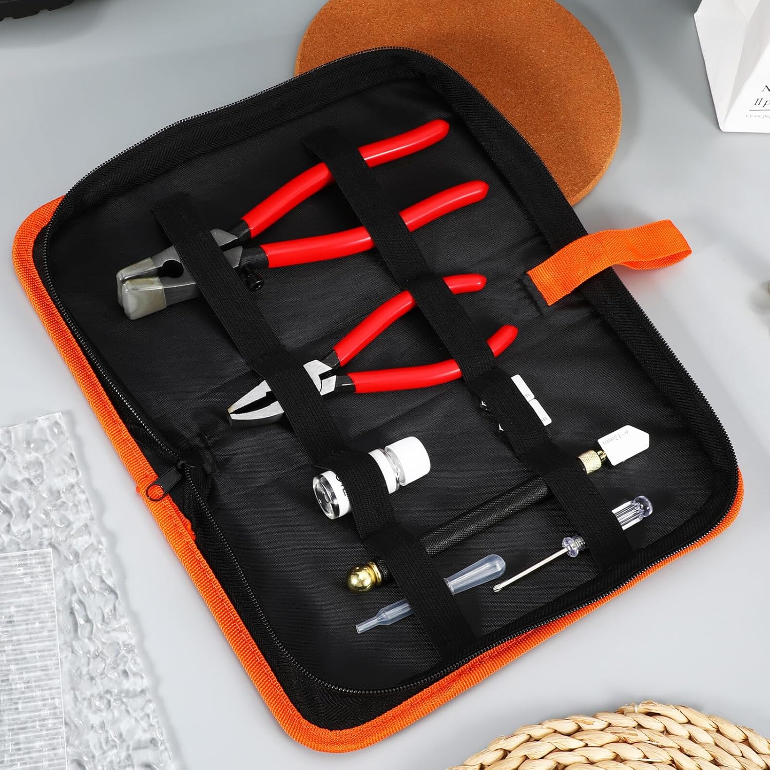 Hohopeti Glass Cutter and Manual Tile Cutter Set for DIY Crafting and Bathroom Tiling, Lightweight Aluminum and Steel Cutting Tools with High-Hardness Blades for Stained Glass and Ceramic