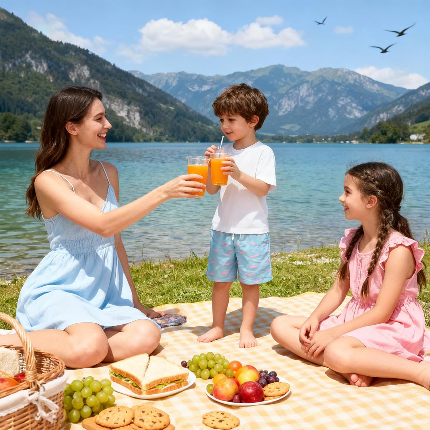 Cozople Boys Swim Trunks with Boxer Brief Liner Compression Swimwear Quick Dry Swim Shorts Bathing Suits 7-20 Years - Image 5