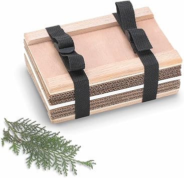 Forestry Suppliers Student Plant Press, Small 6" x 9" | Plant Press with 12 Driers, 12 Ventilators & Two 60" Cotton Web Straps | Plywood Frames with Oak Edge Strips