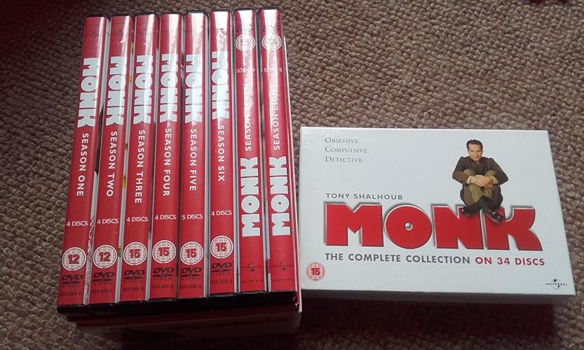 Monk The Complete Series Season 1-8 DVD: Amazon.co.uk: DVD & Blu-ray