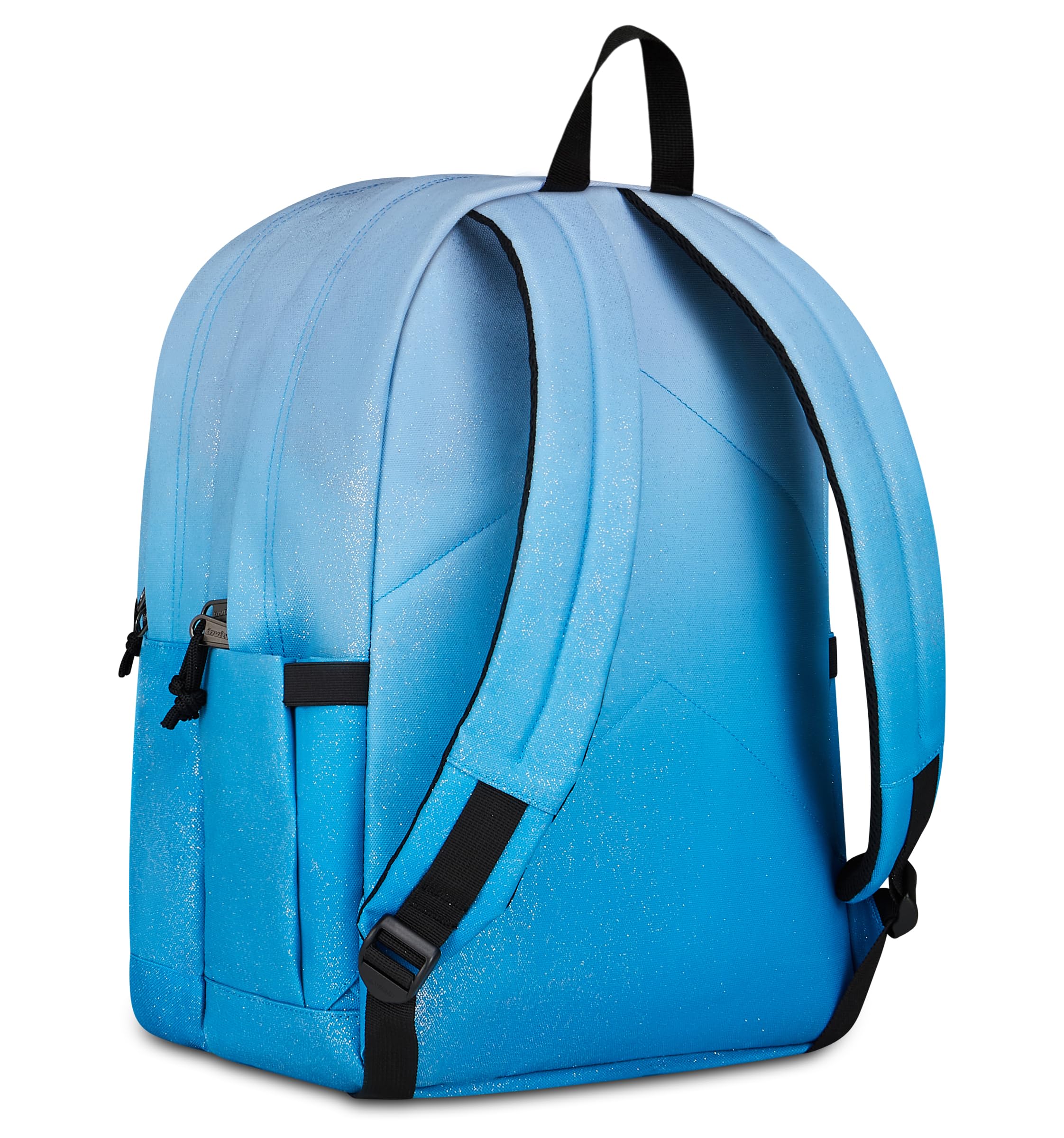Invicta Zaino Scuola Jelek Fantasy Shine, Celeste, Effetto brillantini, 34 L, Doppio Scomparto, Tasca con organizer, Tasca porta pc, Tasca portaborraccia, Scuola media e superiore, Ragazza
